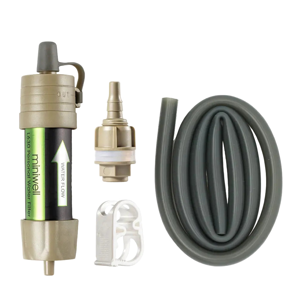 Personal Water Filter Straw Camping Survival Purifier 0.1 Micron Outdoor Emergency Hydration Tool