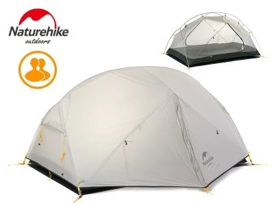 Ultralight 2 Person Camping Tent Three Season Waterproof Backpacking Trekking Shelter Outdoor Tent