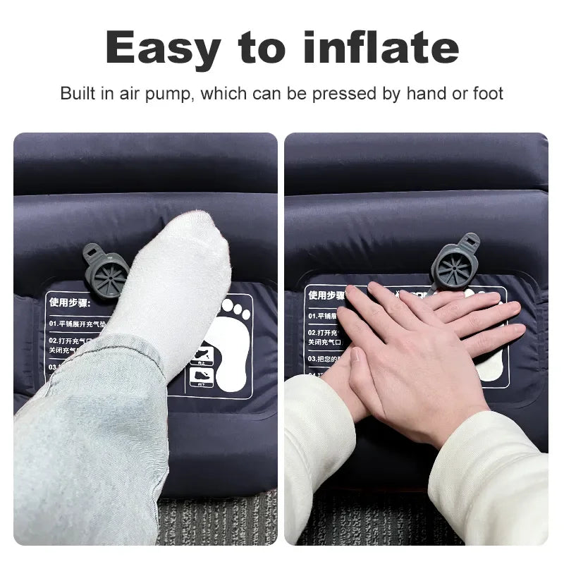 PACOONE Ultralight Self Inflating Camping Mattress Built-in Pump Travel Hiking Fishing Pad