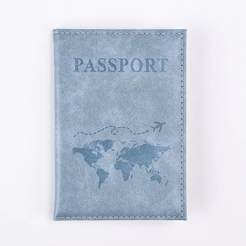 PU Passport Holder Travel Cover Wallet ID Credit Card Case Ticket Organiser Accessory Case