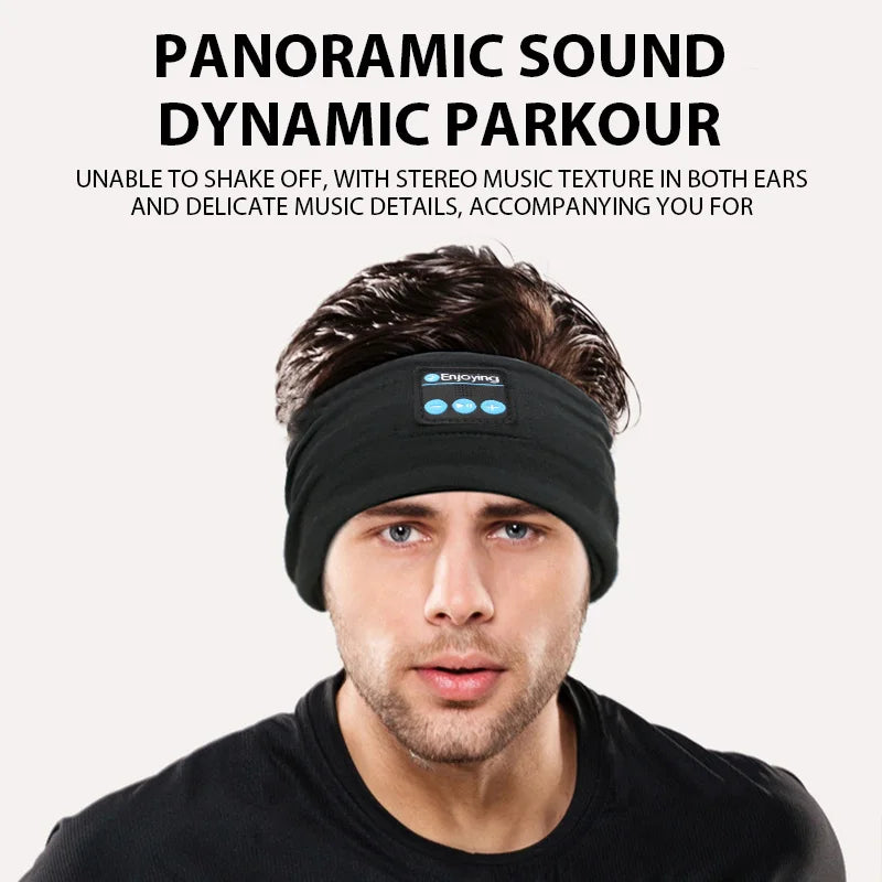Wireless Bluetooth Sleep Headband Headphones Sports Music Eye Mask HD Stereo Sound