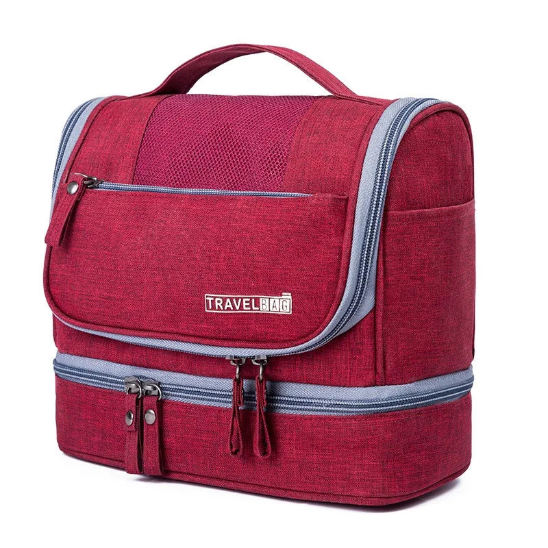 Portable Hanging Toiletry Washbag Waterproof Travel Cosmetic Storage Organiser Large Capacity