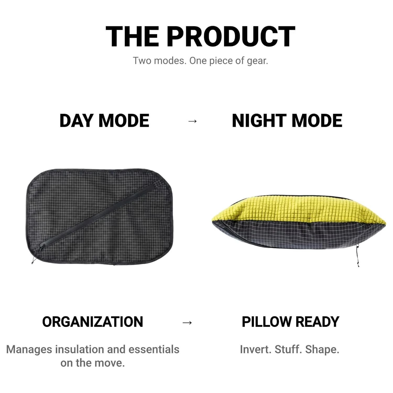 Ultralight 2 in 1 Stuff Sack Pillow Multifunctional Camping Storage Bag Outdoor Headrest Gear