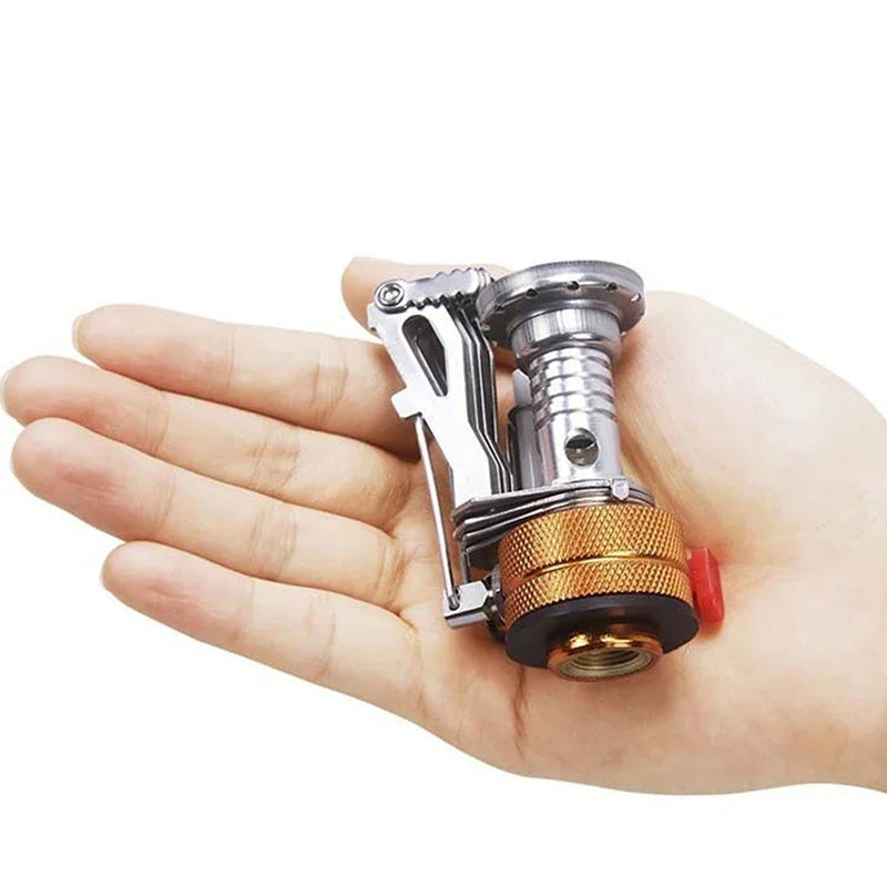 Portable Aluminium Alloy Camping Gas Stove Ultralight Backpacking Burner for Outdoor Cooking and Hiking