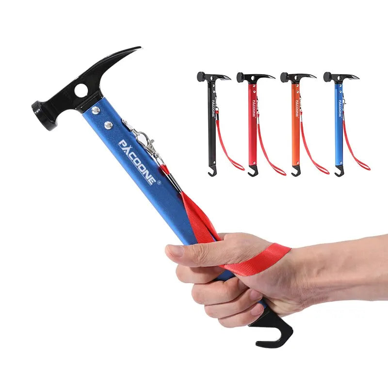 Outdoor Survival Multi Tool Hammer Aluminum Alloy Pocket Life Saving Camping Emergency Tool