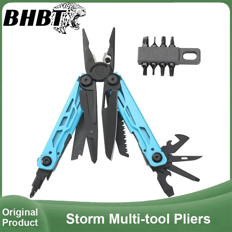 25 in 1 Multitool Pliers Pocket Knife with Screwdriver Bits Portable Camping Survival EDC Hand Tool