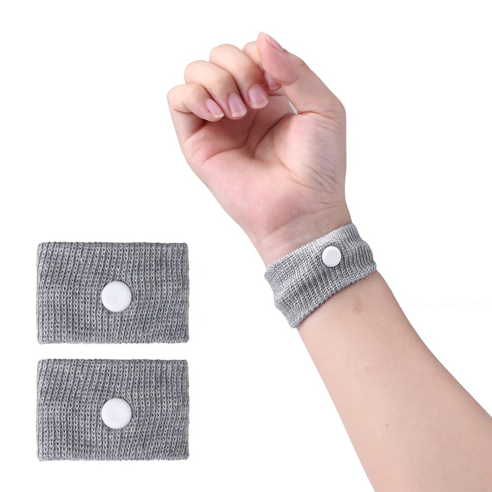 Travel Anti Nausea Wrist Bands Motion Sickness Sea Car Plane Strap