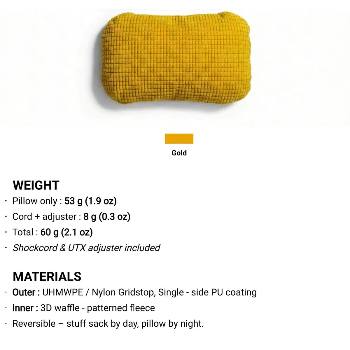 Ultralight 2 in 1 Stuff Sack Pillow Multifunctional Camping Storage Bag Outdoor Headrest Gear