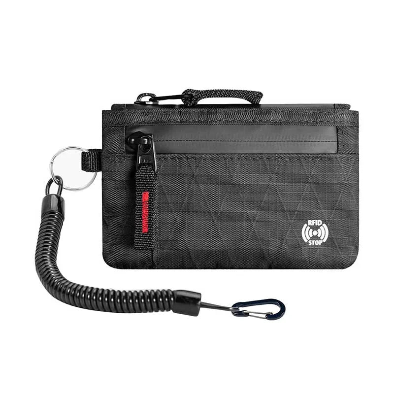 RFID Blocking Travel Neck Pouch Anti-Theft Passport Holder Document Wallet Card Organiser for Travel