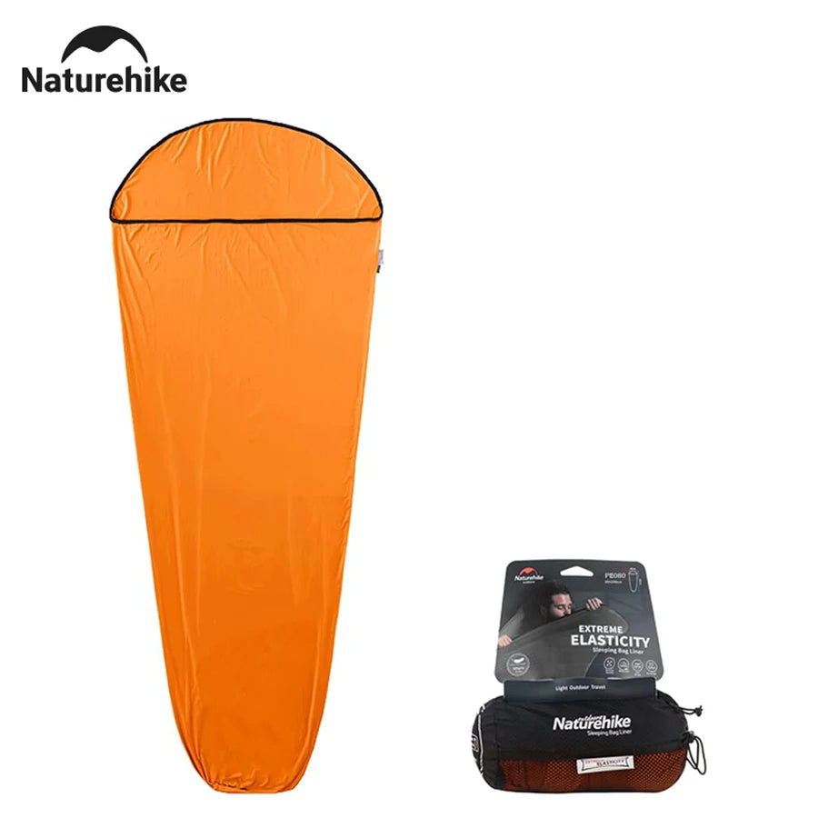 Ultralight Sleeping Bag Liner Mummy Style Stretch Camping Travel Sheet Portable Wearable Quilt