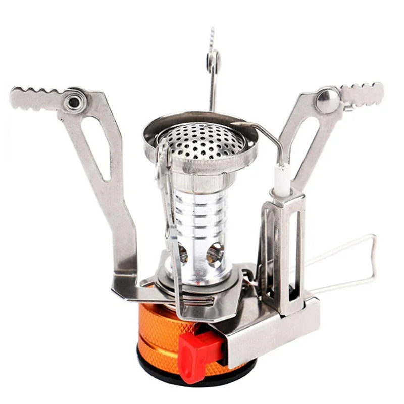 Portable Aluminium Alloy Camping Gas Stove Ultralight Backpacking Burner for Outdoor Cooking and Hiking