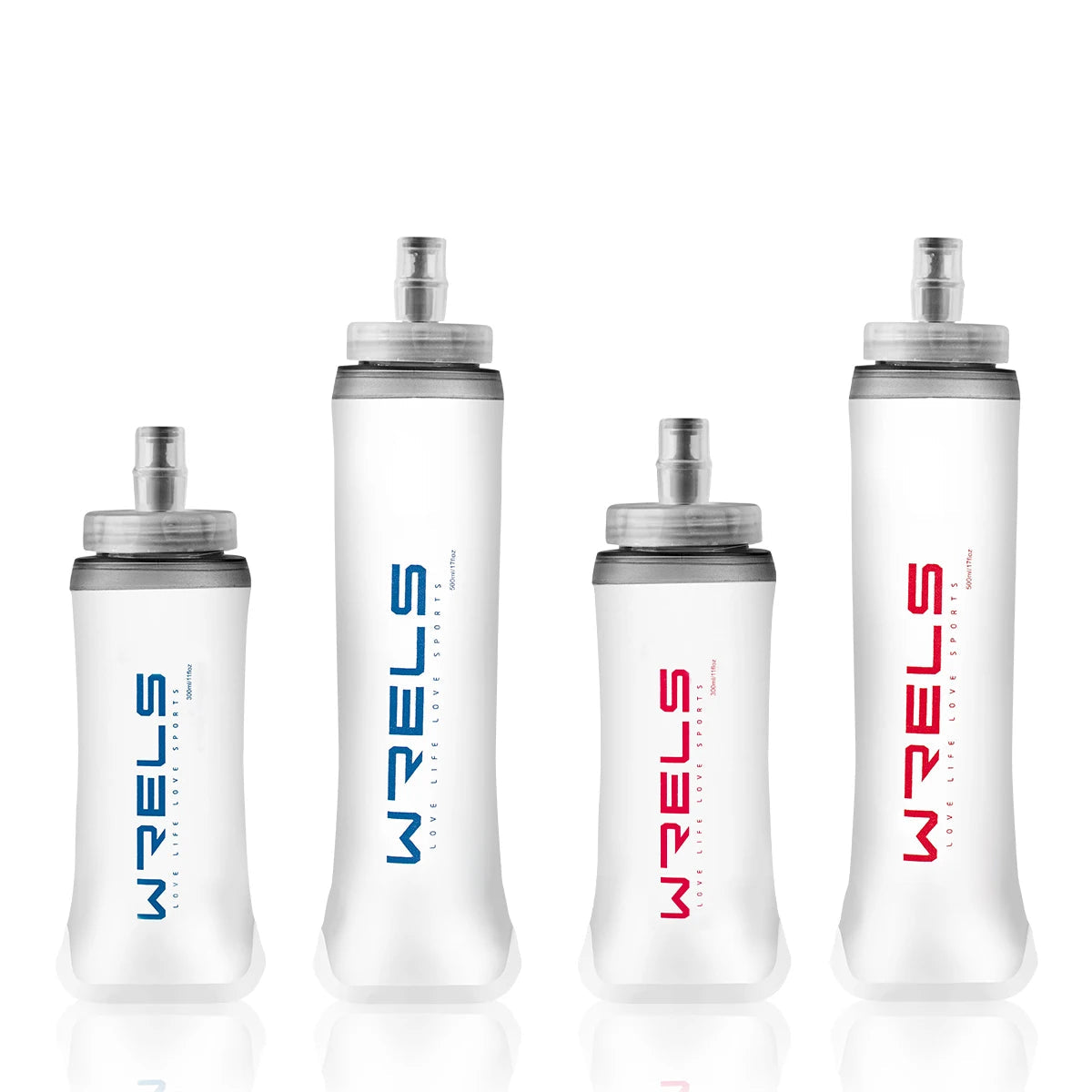 Collapsible Sports Water Bottle 500ml BPA Free Soft Flask for Running Hiking Camping Hydration