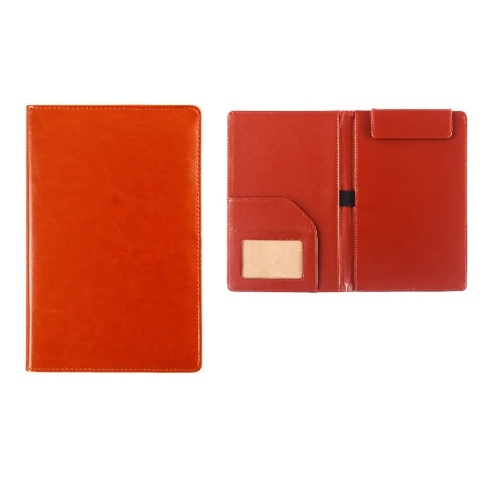 A5 PU Leather Clipboard Folder with Pen Holder Card Slots Waterproof Document Organiser Portfolio