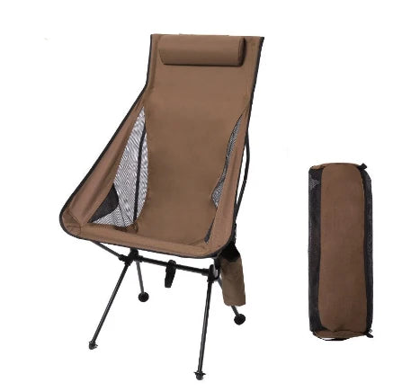 WEST TUNE Portable Folding Camping Chair with Headrest Lightweight Aluminium Travel