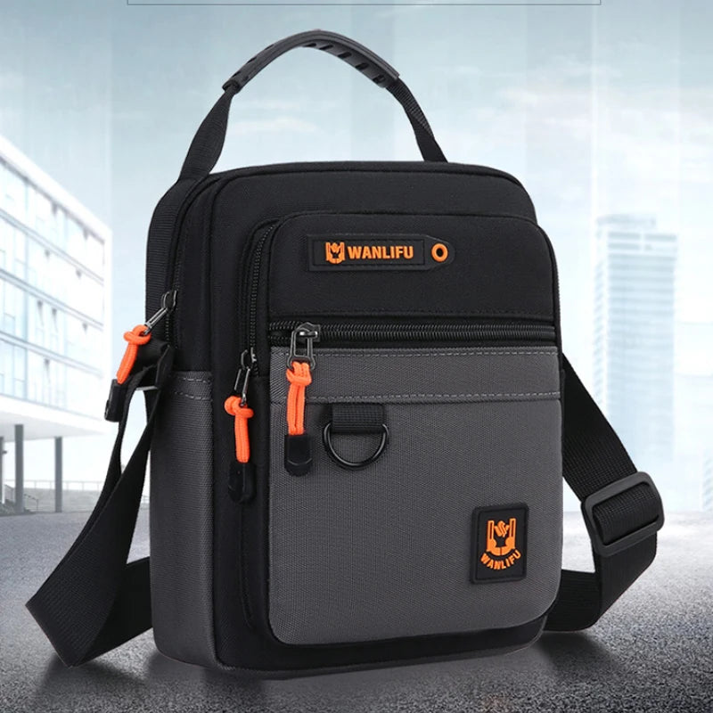 Mens Adjustable Crossbody Bag Oxford Casual Shoulder Commuter