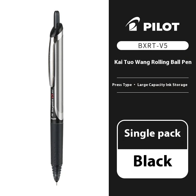 Retractable 0.5mm Gel Ink Pen with Precision Rollerball Tip Refillable Office School Writing Pen Set