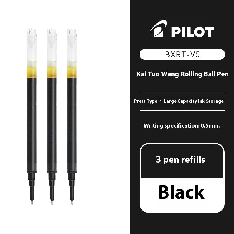 Retractable 0.5mm Gel Ink Pen with Precision Rollerball Tip Refillable Office School Writing Pen Set