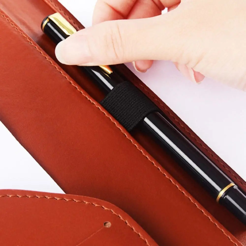 A5 PU Leather Clipboard Folder with Pen Holder Card Slots Waterproof Document Organiser Portfolio