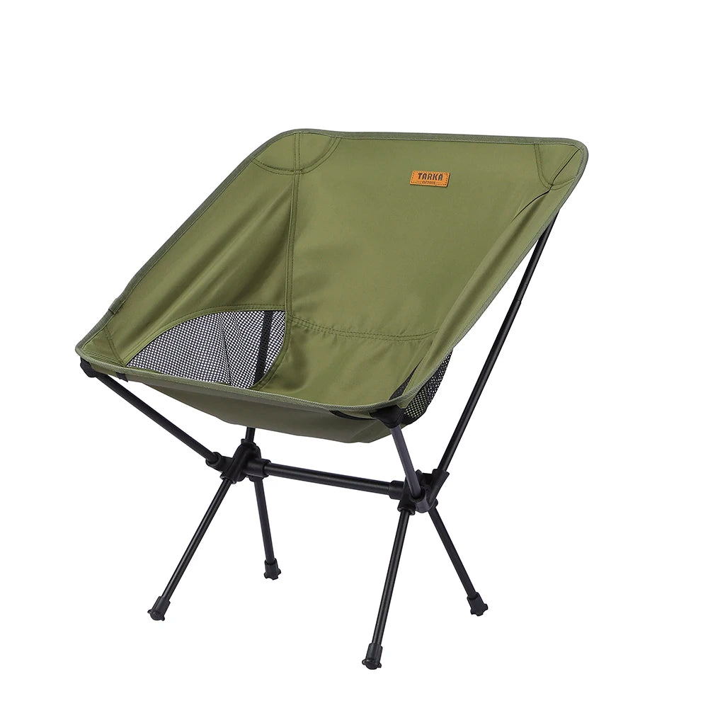 TARKA Foldable Camping Chair Ultralight Backpacking Moon Chair for Tramping Backpacking Travel