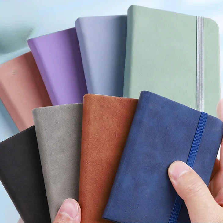 A7 Pocket Notebook Mini Portable Notepad Waterproof Cover Retro Journal Memo Book for Everyday Carry
