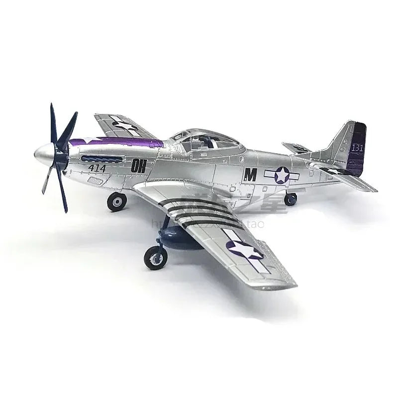 GRAPMAN 1/48 P-51D Mustang Fighter 4D Glue-Free WWII Aircraft Model Kit