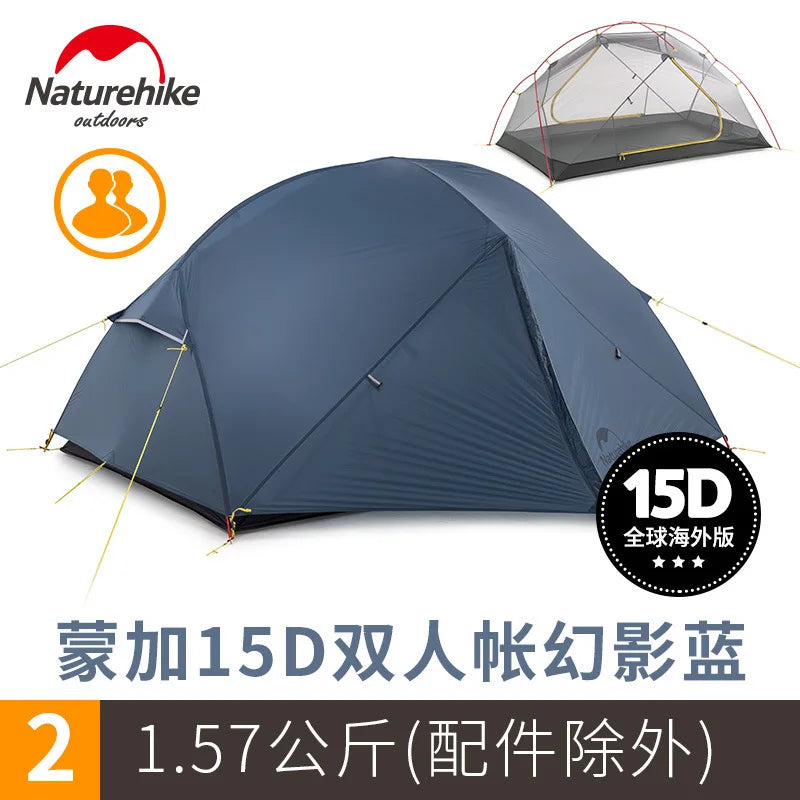 Ultralight 2 Person Camping Tent Three Season Waterproof Backpacking Trekking Shelter Outdoor Tent