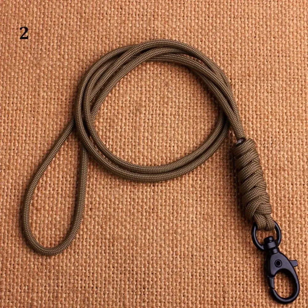 Paracord Survival Keychain with Rotatable Buckle Emergency Lanyard Backpack Key Ring Tool