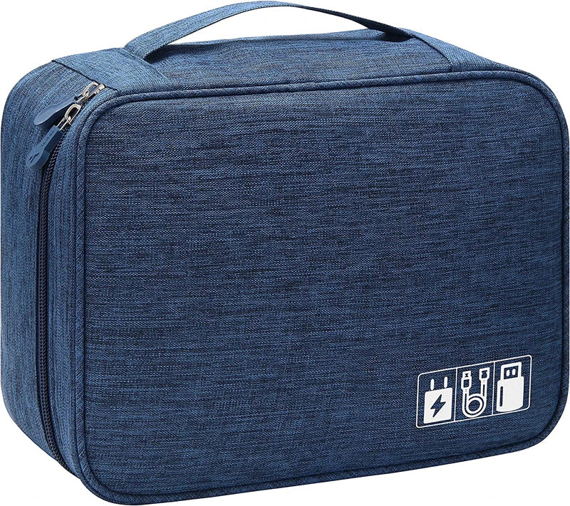 Travel Cable Organiser Bag, Portable Digital Storage Pouch for Gadgets and Electronic Devices