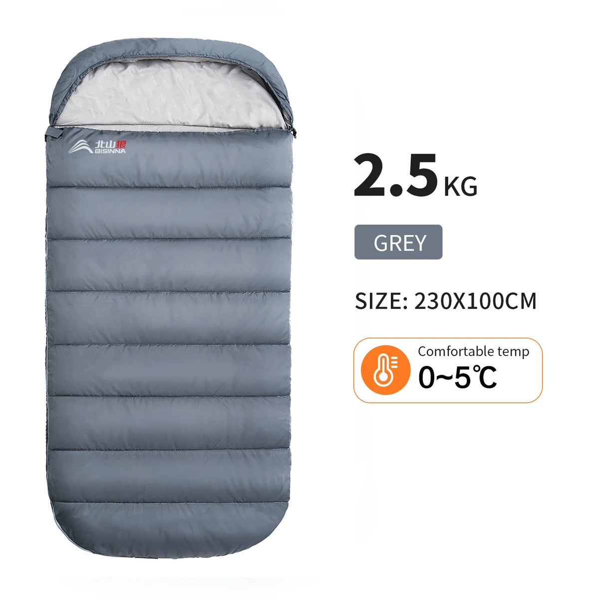 100cm Extra Wide Adult Camping Sleeping Bag Lightweight 3 Season Envelope Sleeping Bag for Hiking Trips