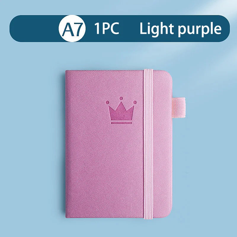 A7 Pocket Notebook Mini Portable Notepad Waterproof Cover Retro Journal Memo Book for Everyday Carry