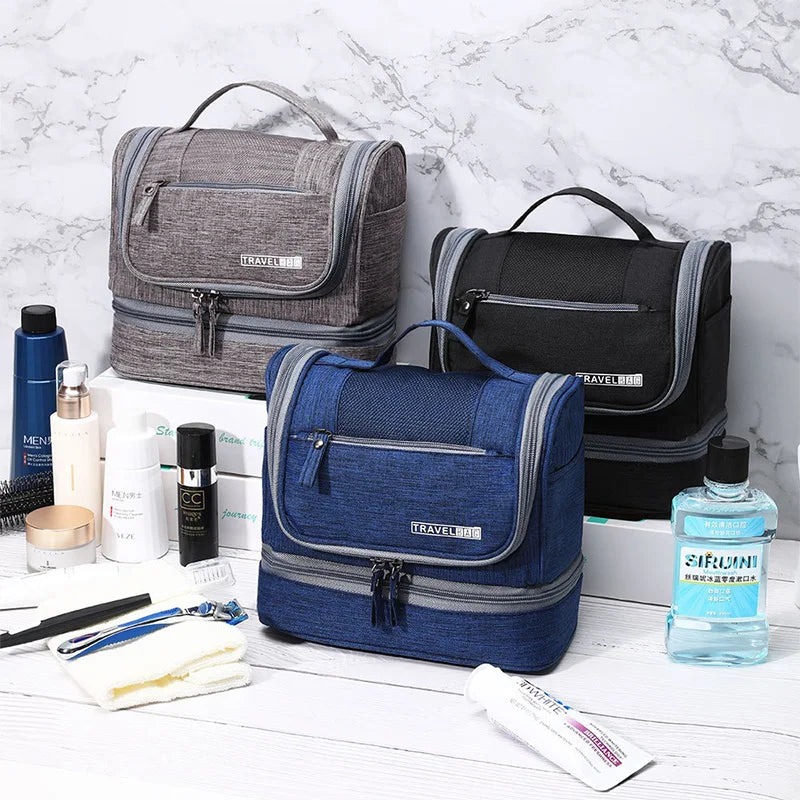 Portable Hanging Toiletry Washbag Waterproof Travel Cosmetic Storage Organiser Large Capacity