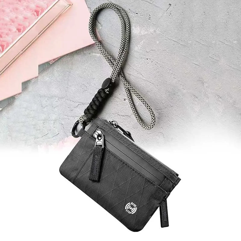 RFID Blocking Travel Neck Pouch Anti-Theft Passport Holder Document Wallet Card Organiser for Travel