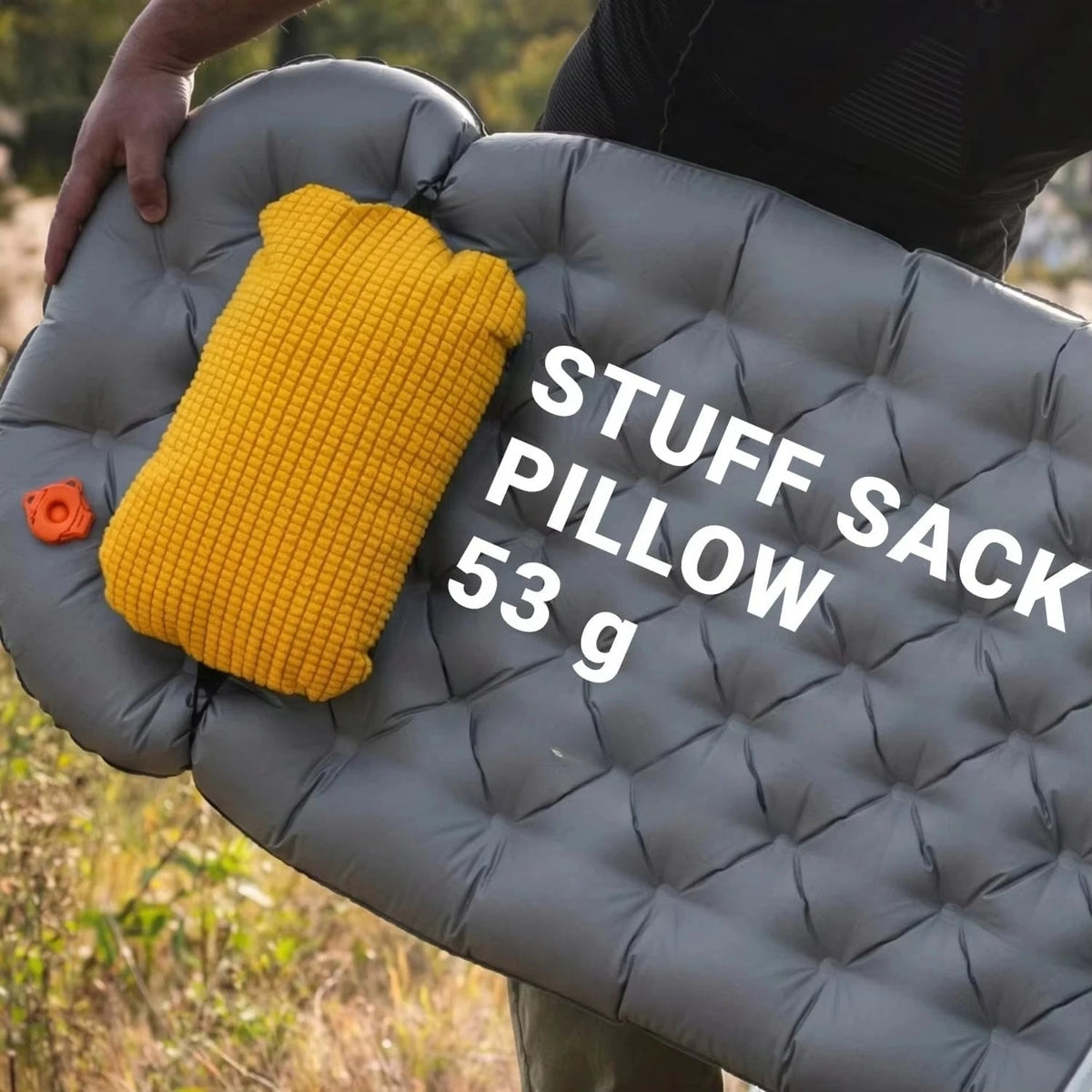 Ultralight 2 in 1 Stuff Sack Pillow Multifunctional Camping Storage Bag Outdoor Headrest Gear