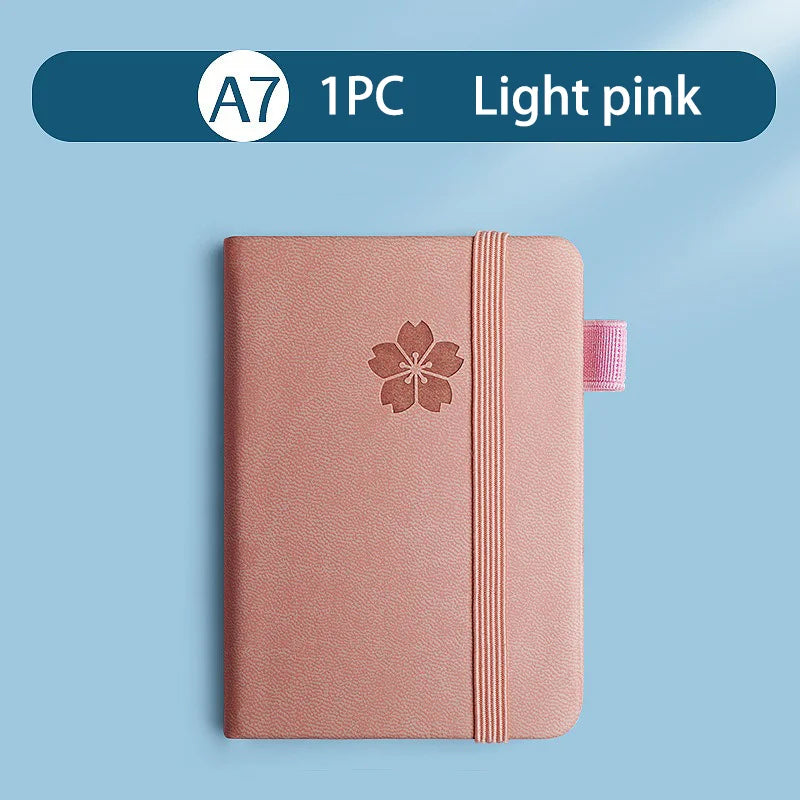 A7 Pocket Notebook Mini Portable Notepad Waterproof Cover Retro Journal Memo Book for Everyday Carry