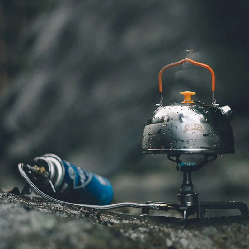 Ultralight Mini Titanium Camping Gas Stove 25g Pocket Backpacking Burner Outdoor Cooker Tool