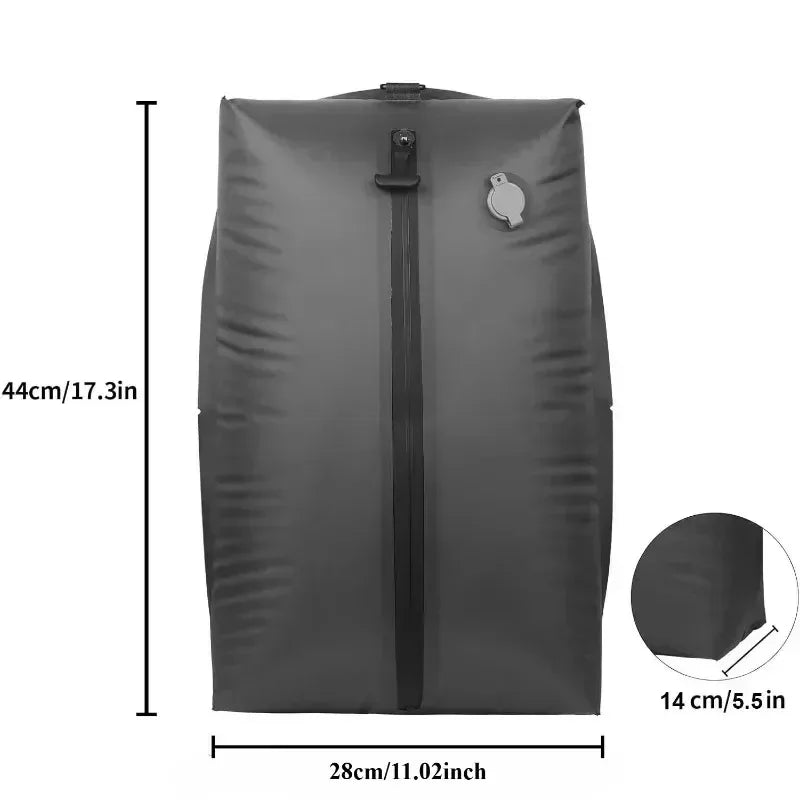 17L Vacuum Compression Storage Bag with Air Pump Reusable Travel Luggage Clothes Organiser