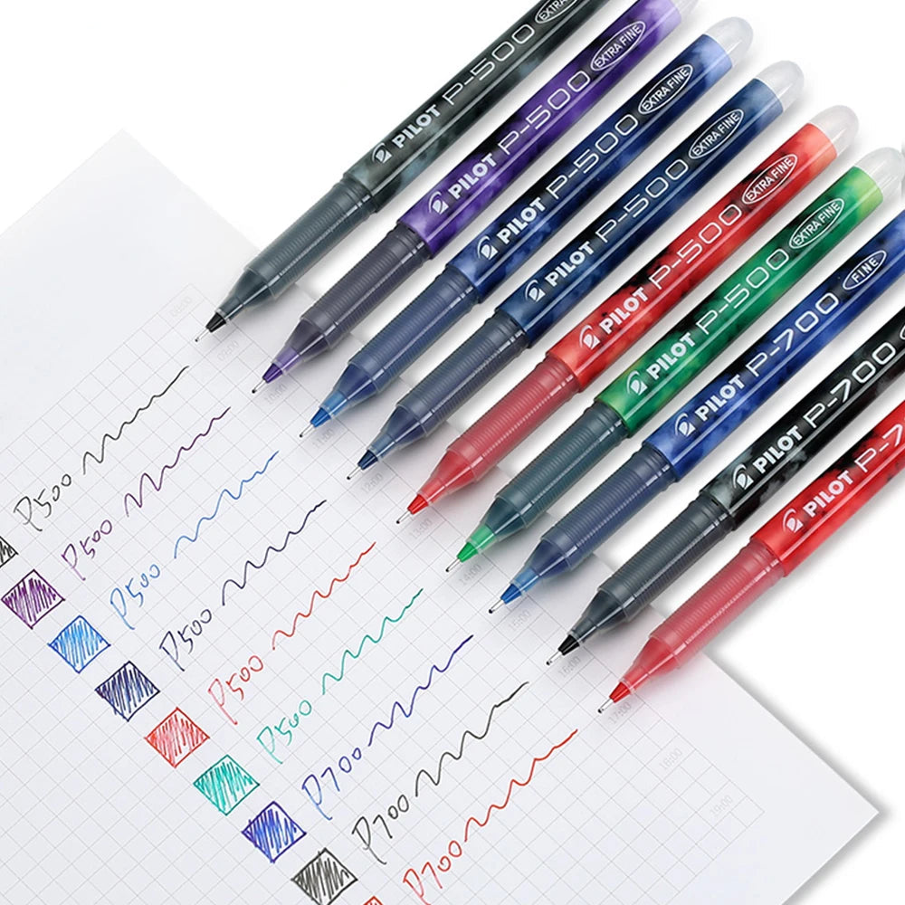 Retractable Liquid Gel Pen 0.5mm 0.7mm Smooth Writing Rollerball Office School Exam Pen Refillable