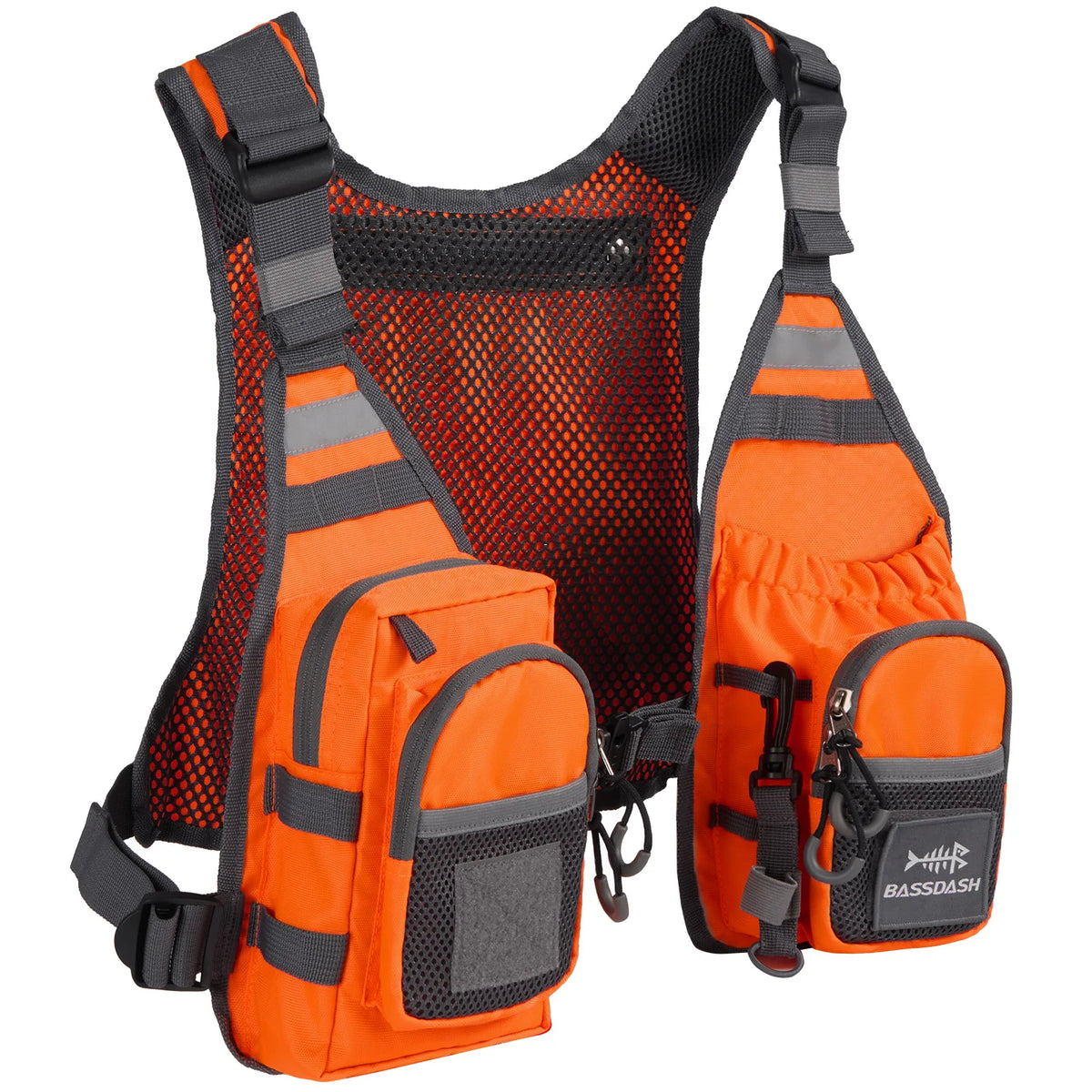 Ultra Lightweight Backcountry Survival Vest Adjustable Chest Pack Outdoor Storage Gear