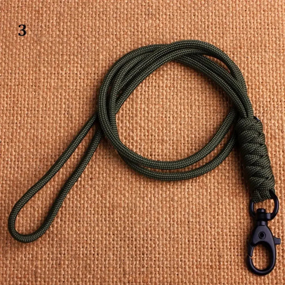 Paracord Survival Keychain with Rotatable Buckle Emergency Lanyard Backpack Key Ring Tool