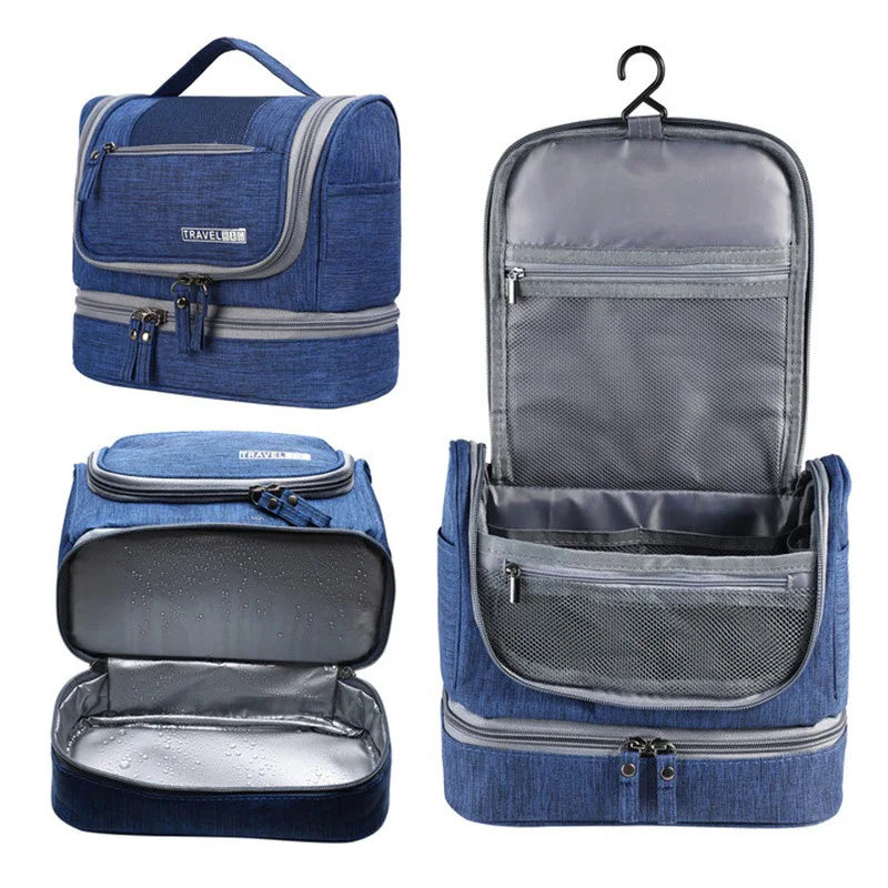 Portable Hanging Toiletry Washbag Waterproof Travel Cosmetic Storage Organiser Large Capacity