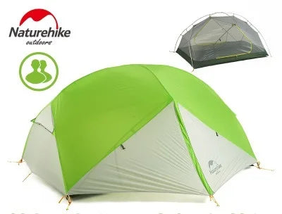 Ultralight 2 Person Camping Tent Three Season Waterproof Backpacking Trekking Shelter Outdoor Tent