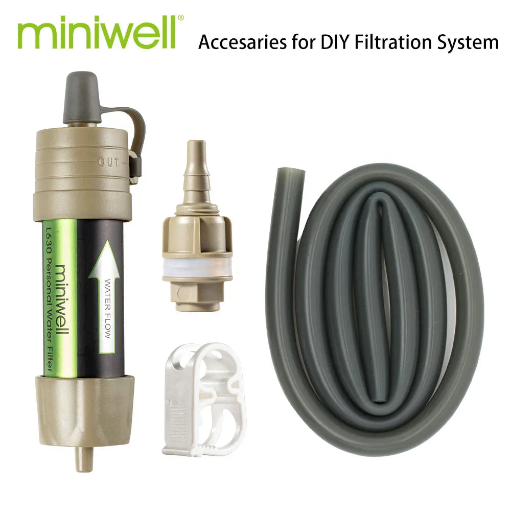 Personal Water Filter Straw Camping Survival Purifier 0.1 Micron Outdoor Emergency Hydration Tool