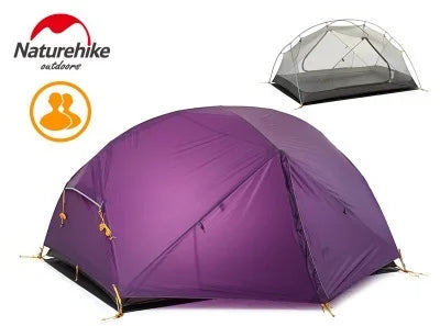 Ultralight 2 Person Camping Tent Three Season Waterproof Backpacking Trekking Shelter Outdoor Tent