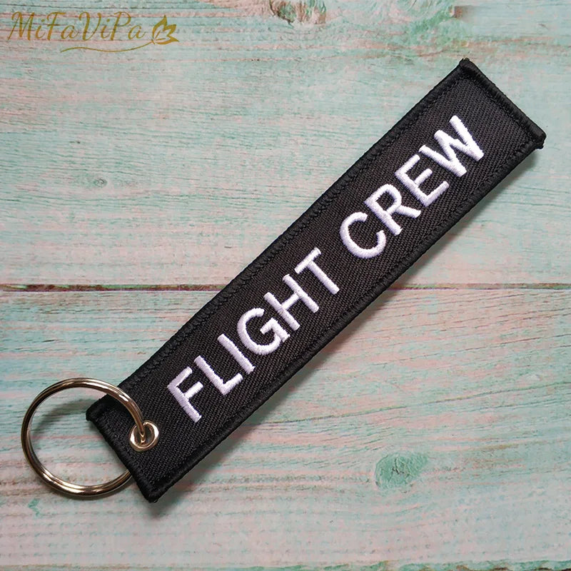 Cessna Embroidered Aviation Keychain Split Ring Pilot Key Ring Phone Strap Gift Accessory Chain