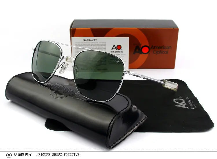 Aviation Sunglasses UV400 Glass Lenses Alloy Frame Pilot Style Driving Sunglasses for Men and Women