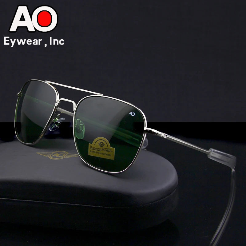 Aviation Sunglasses UV400 Glass Lenses Alloy Frame Pilot Style Driving Sunglasses for Men and Women