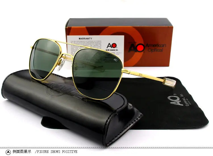Aviation Sunglasses UV400 Glass Lenses Alloy Frame Pilot Style Driving Sunglasses for Men and Women