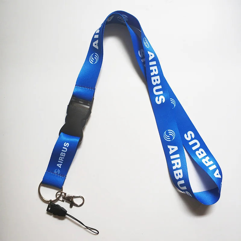 2PCS Pilot Lanyard Keychain Set Neck Strap ID Holder Aviation Key Ring Travel Accessory Set