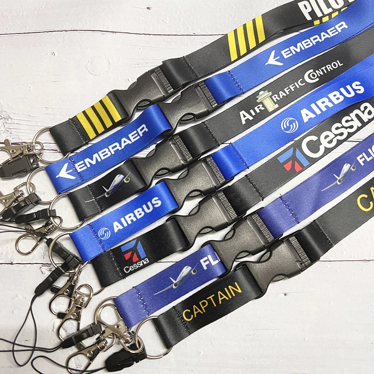 Aviation Lanyard Neck Strap for Phone Keys and ID Card Airbus Boeing Cessna Design