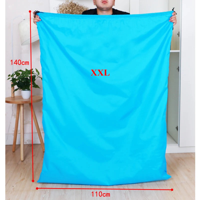 Extra Large Waterproof Storage Bags for Clothes Quilt Travel Organiser Drawstring Laundry Bag